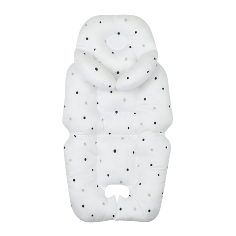 Hugpapa 人體工學頸枕嬰兒車坐墊 (白色) Hugpapa Ergonomic Neck Cushion Stroller Liner (White)